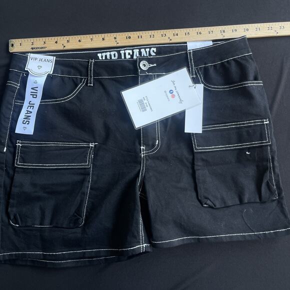 VIP Jeans Shorts Womens 21/22 Cargo Pockets Sculpting Stretch Summer Casual - Picture 7 of 10